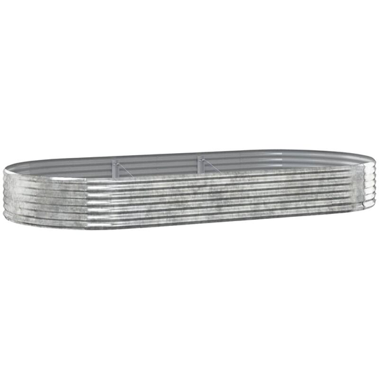 Vidaxl - Garden Planter Powder-coated Steel 296x140x36 cm Silver Silver