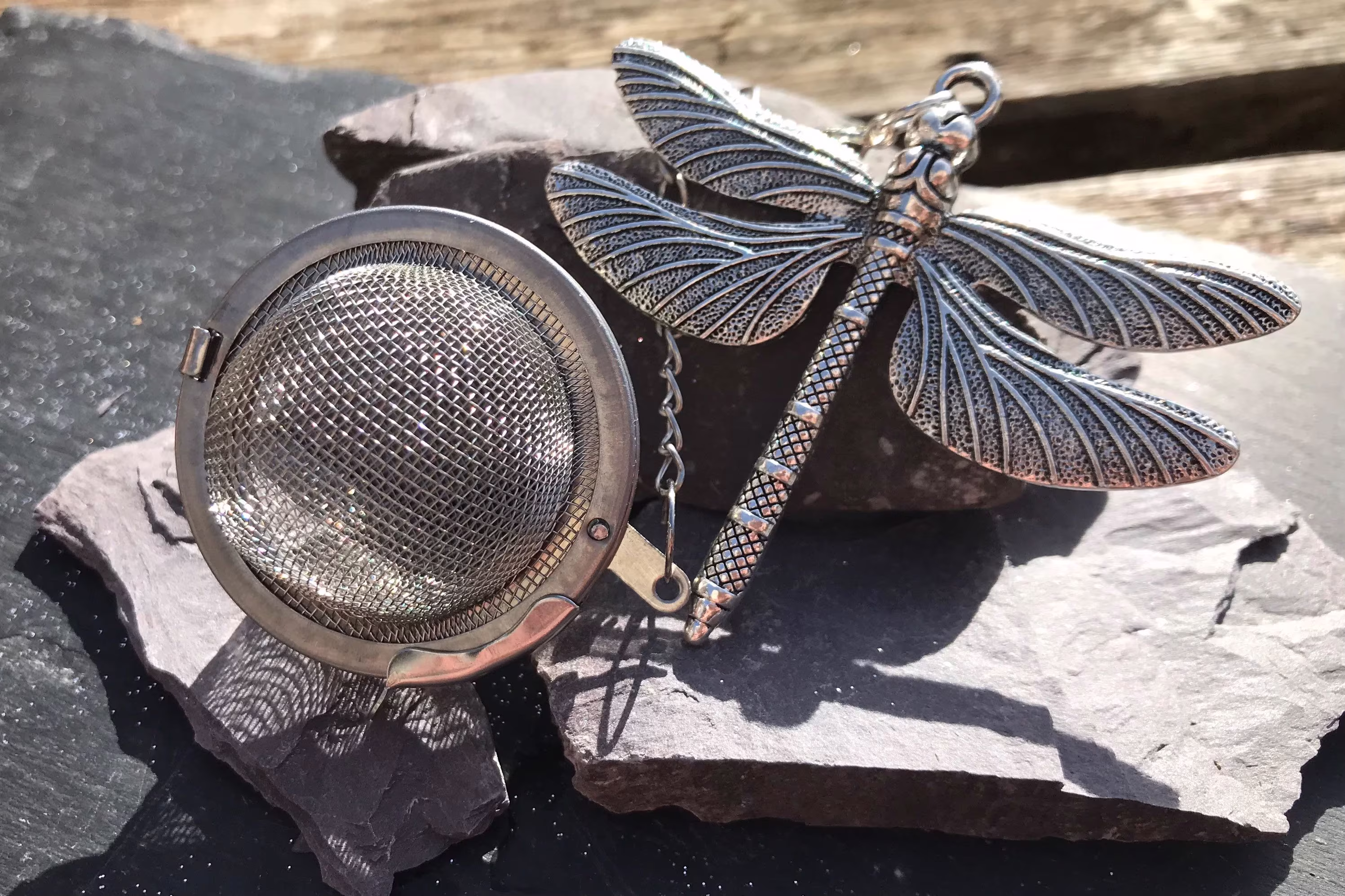 Dragonfly Tea Infuser, Insect Themed Tea Infuser Ball, Mulled Wine Infuser, Herb Dragonfly Ball
