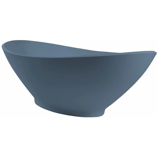 Modern Freestanding Bath Double Ended Baths Solid Surface Powder Blue 1890 x 900 - Blue