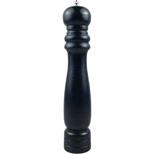 Pepper grinder wooden stainless steel core manual freshly ground black sesame sea salt grain grinding 12 inch black