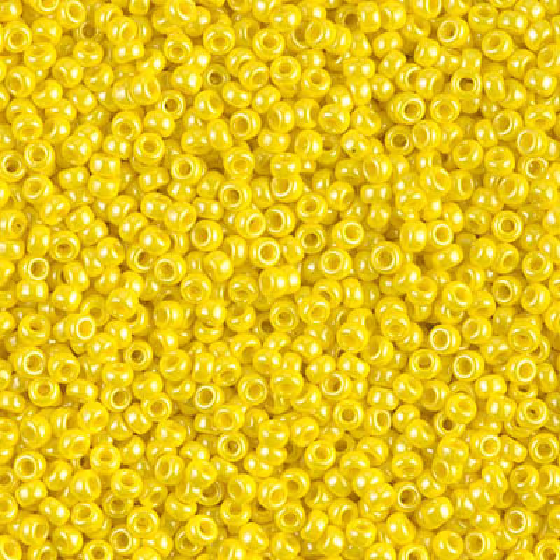 Miyuki Seed Beads 11/0 Opaque Yellow Luster , 0422-New