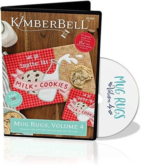 Kimberbell Holiday & Seasonal Mug Rugs Volume Iiii Machine Embroidery Cd