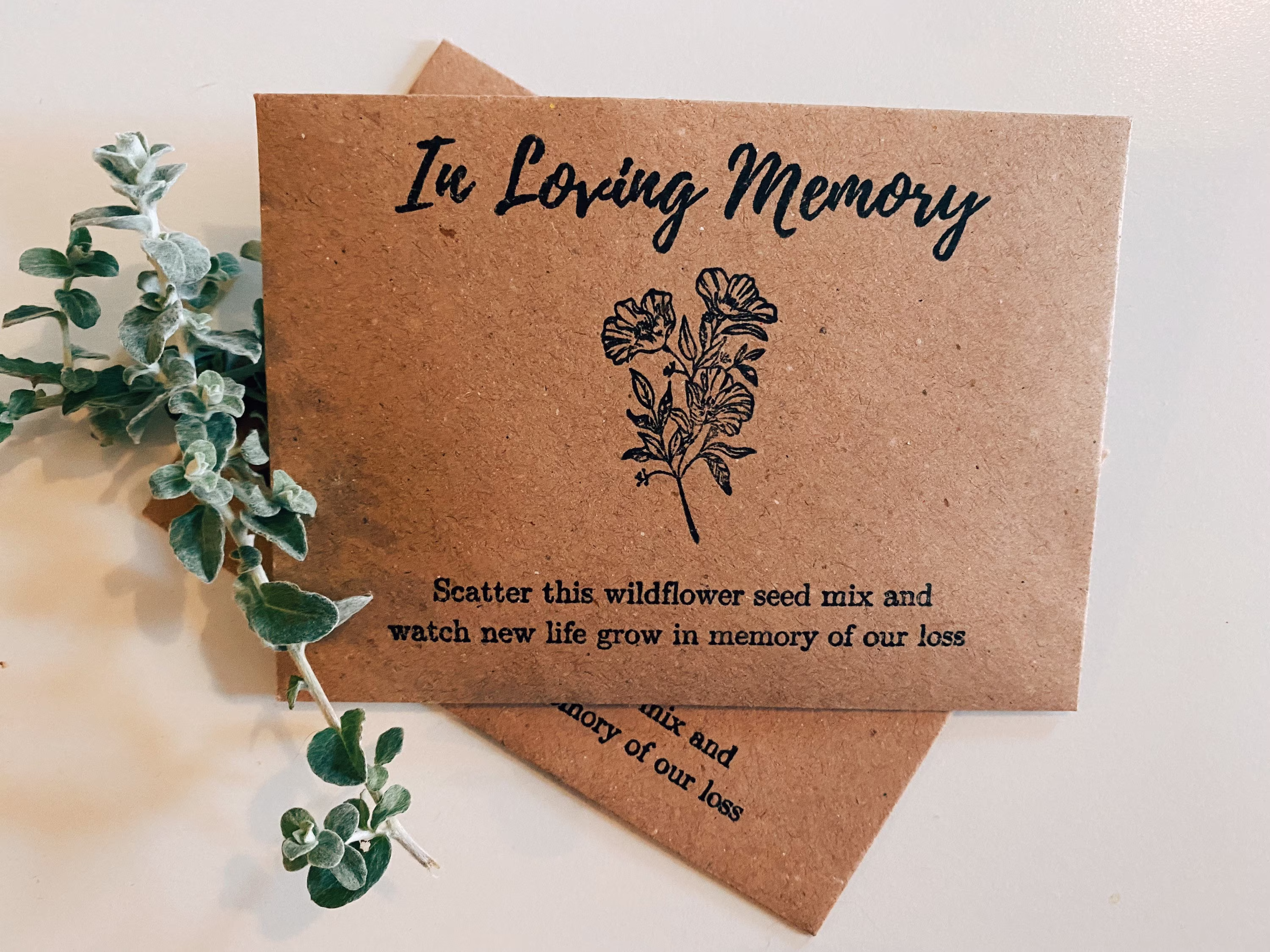 Funeral Wildflower Seed Favours | Memorial Gifts Wild Flower Packets