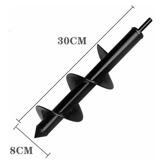 Scarifier Bit, Ground Drill, Electric Drill Auger, Garden Planting Soil Drill Bit, 30cm - Muff