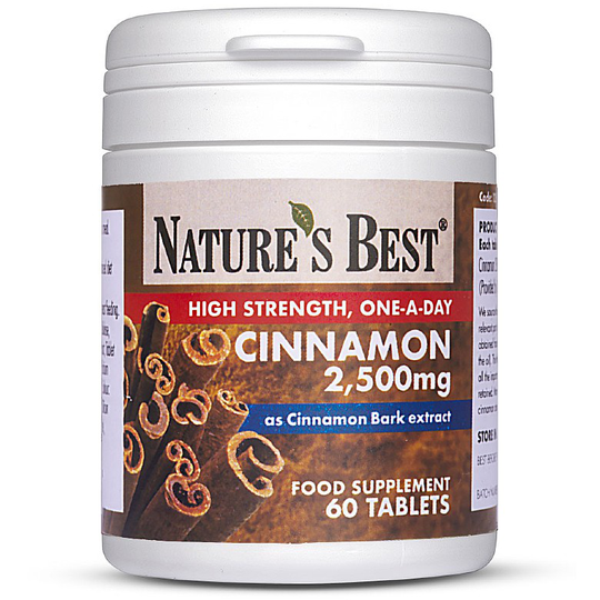 Cinnamon 2500Mg, High Strength Extract 60 Tablets