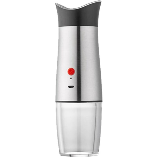 Gravity Electric Pepper Grinder-Rechargable Automatic Salt Mill, Adjustable Coarseness,Hand Operation usb electric pepper mill single pack