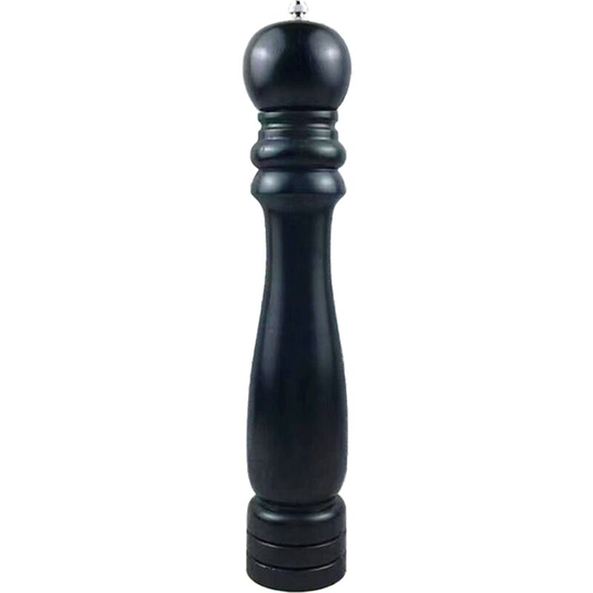 Fvbjd - Pepper grinder wooden stainless steel core manual freshly ground black sesame sea salt grain grinding 14 inch black