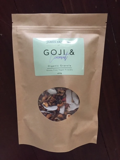 Organic Goji Berry, Cacao & Coconut Granola