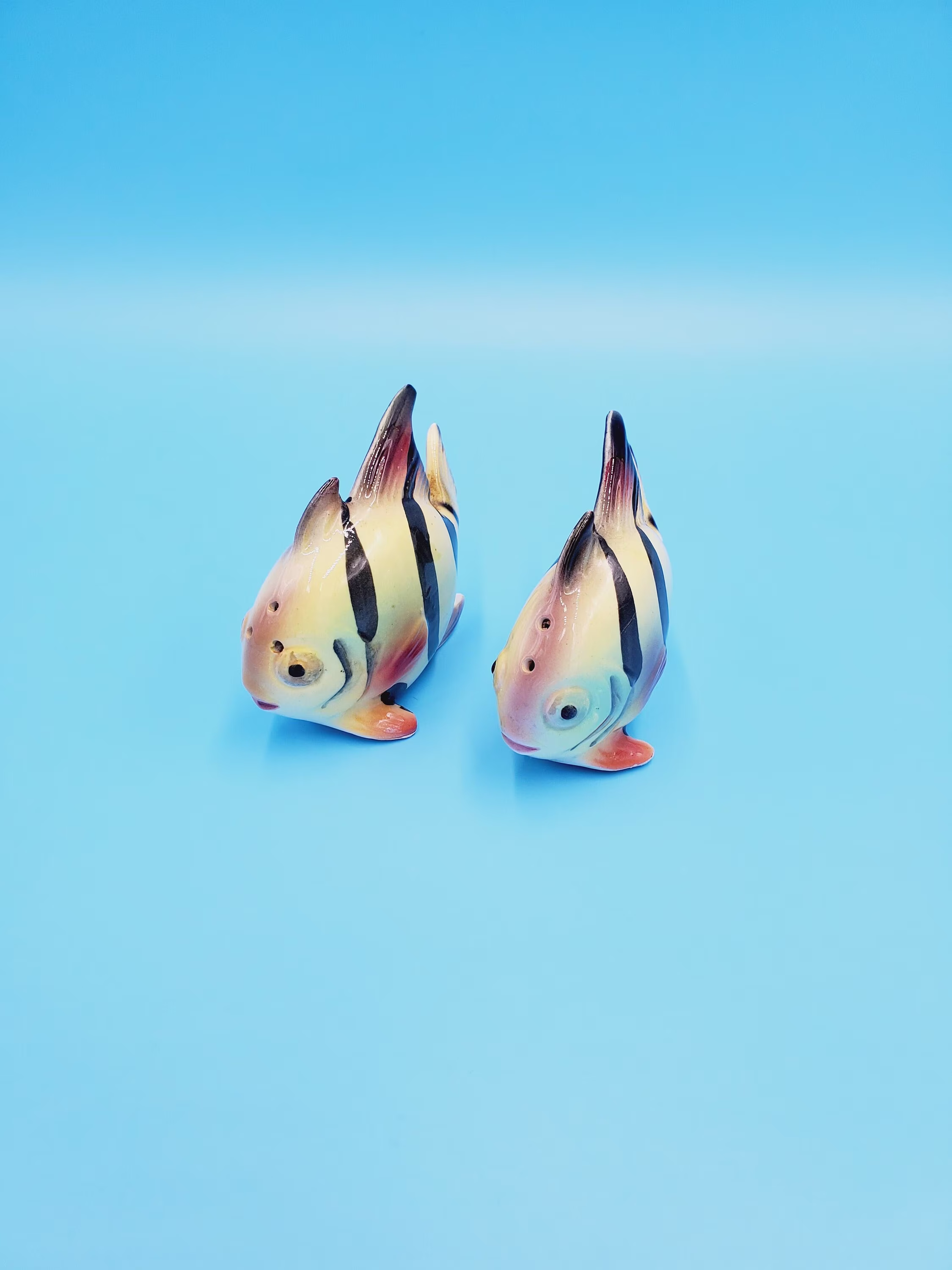Fish Figurine Salt & Pepper Shakers, Made in Japan