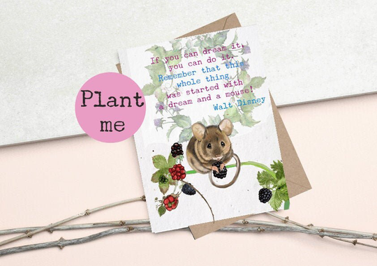 Plantable Seed Cards - Plantable Greetings Cards Eco & Vegan Friendly Motivational