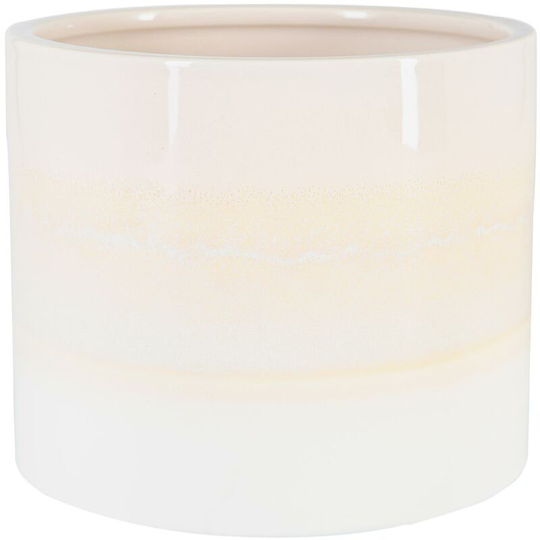 Nicola Spring - Reactive Glaze Plant Pot - 15.5cm - Natural