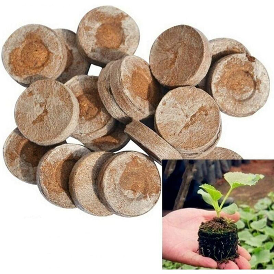 Langray - Compressed nutrient block for nursery | 5 pieces, 30mm plant block for nurseries, garden plant block, peat seedling