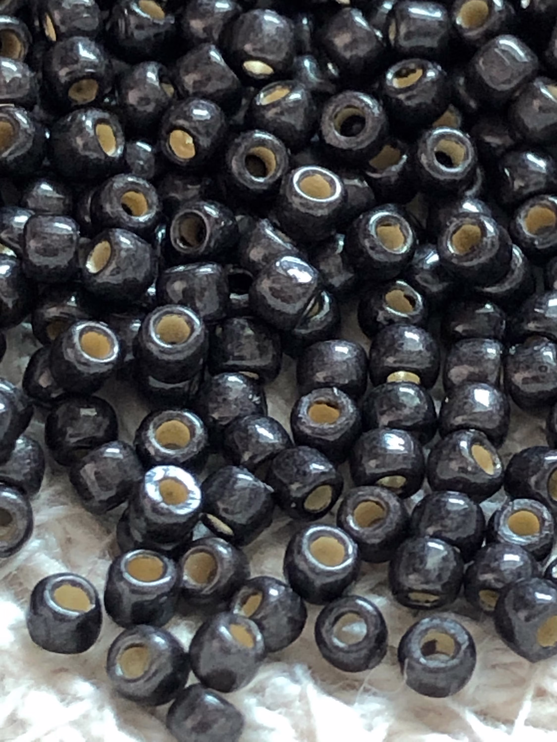 New Toho Round Seed Beads, 11/0 Permafinish - Matte-Galvanized Cool Gray, | Tr-11-Pf595F, Qty 20 Grams, 2.2mm Beads