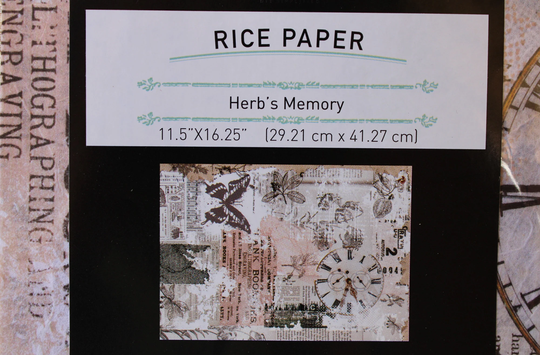 Decorative Rice Paper Herb's Memory Prima Re-Design