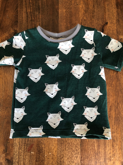 Everyday T-Shirt, Organic; Short Sleeves; Green Foxes