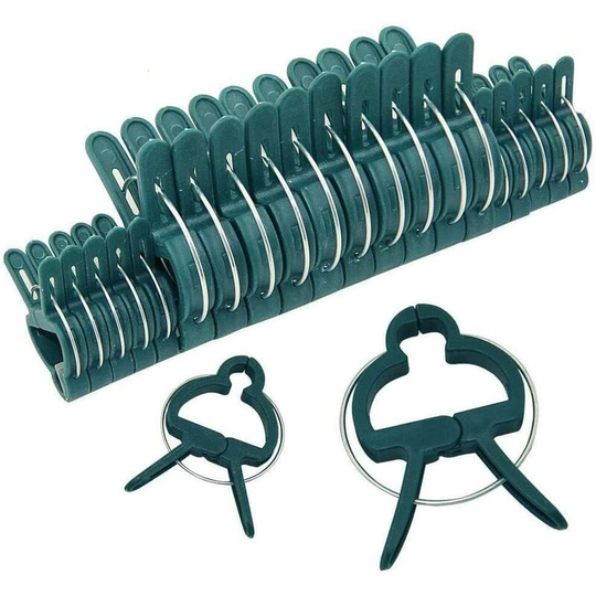 100 pcs garden plant clips, reusable greenhouse gardening support clips for flower beds, vegetables, tomatoes (2 sizes)