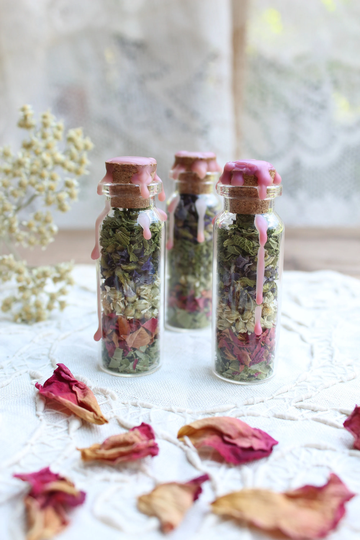 Self Love ⋅ Spell Bottle - Witch's Jar With Dried Herbs Ethically Wildcrafted & Organically Grown Self-Love Rituals Care