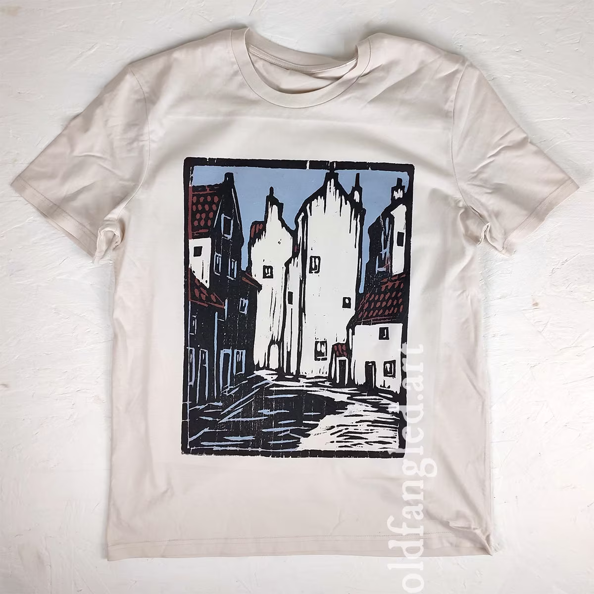 Houses in The Hague | 1922 - Unisex Organic T-Shirt, Vintage Style Art T-Shirt