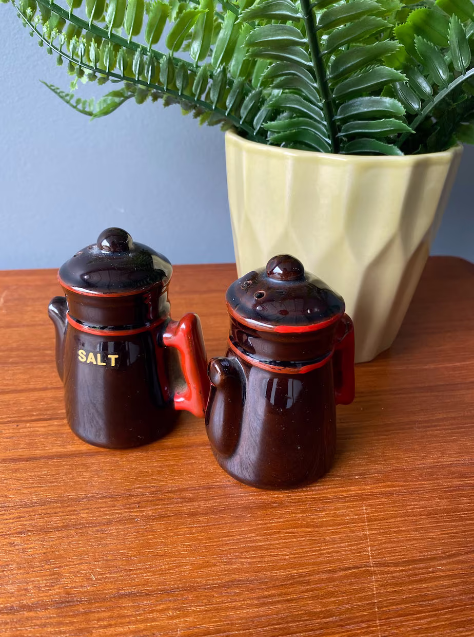 Vintage Salt & Pepper Shakers - Coffee Pots