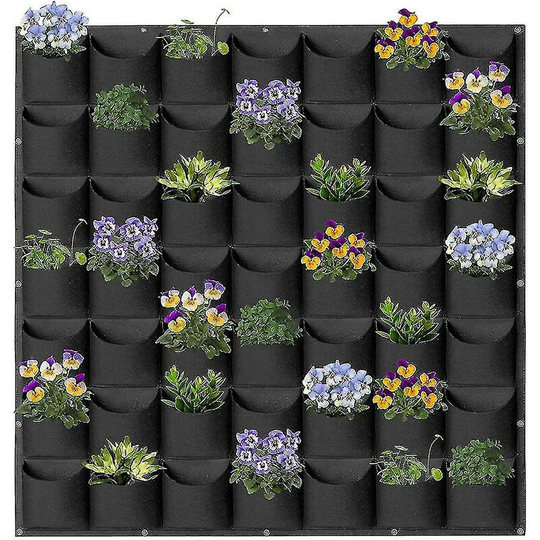 Vertical Hanging Garden, 49 Pocket Plant Pots, Innovative Layout, Waterproof, Wall Hanging