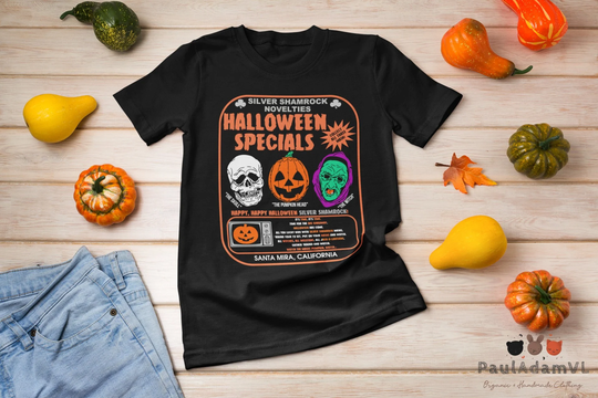 Silver Shamrock Novelties - Halloween Specials Shirt, Season Of The Witch Scary Pumpkin Costume Shirt