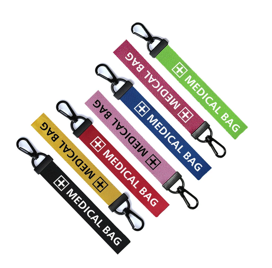 Medical Bag Key Chain Keyring Luggage Tag Zipper Pull Ring Medicine Tag