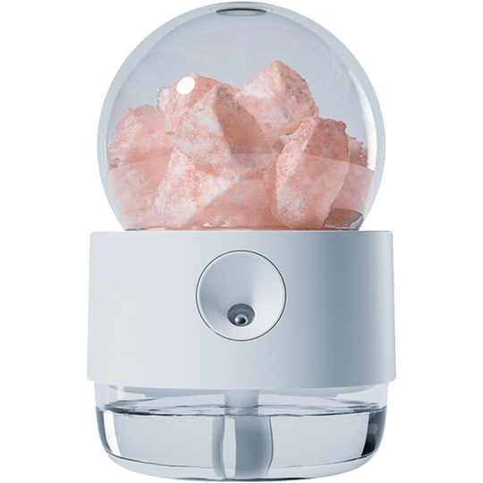 Crystal Salt Stone Humidifier Warm White Night Light 300mL Mist Humidifier Portable Quiet usb Essential Oil Diffuser