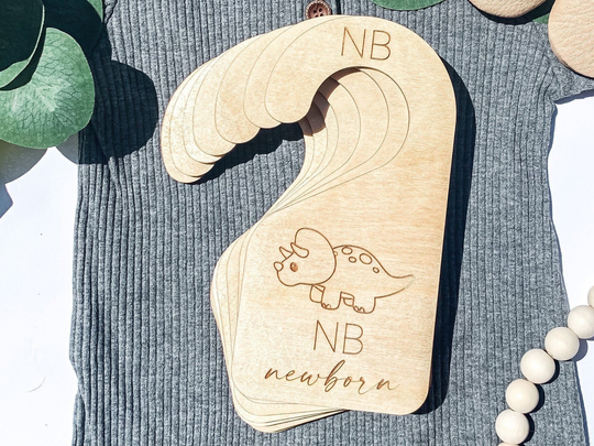 Dinosaur Nursery, Baby Closet Dividers, Divider, Wooden Shower Gift, Clothes Organizer