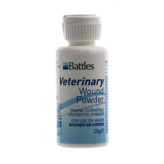 Battles Veterinary Wound Powder For Horses (125g) (White) - White