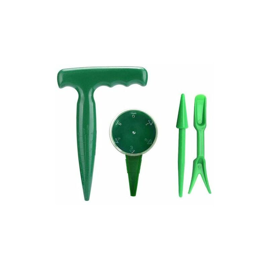 Seed Semer, Seed Seeder Hand Garden Plant Dispenser Portable Hand Dial Seeding Seed Transplanting Gardening Seeder Tools 4 Pack