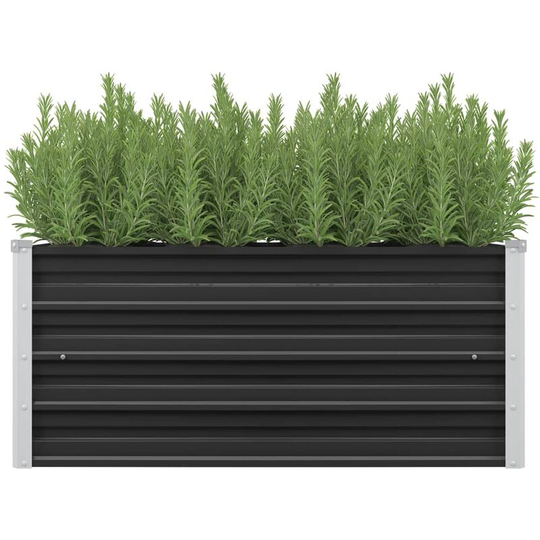 Topdeal - Garden Planter Anthracite 100x40x45 cm Galvanised Steel VDTD29854