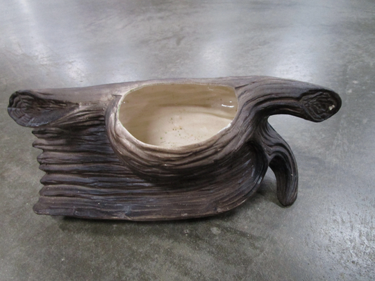 Mid Century Ceramic Driftwood Planter