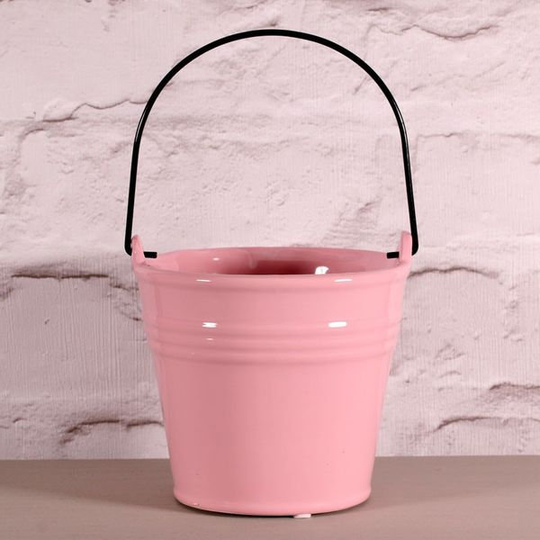 Pink Glazed Ceramic Pot 13cm