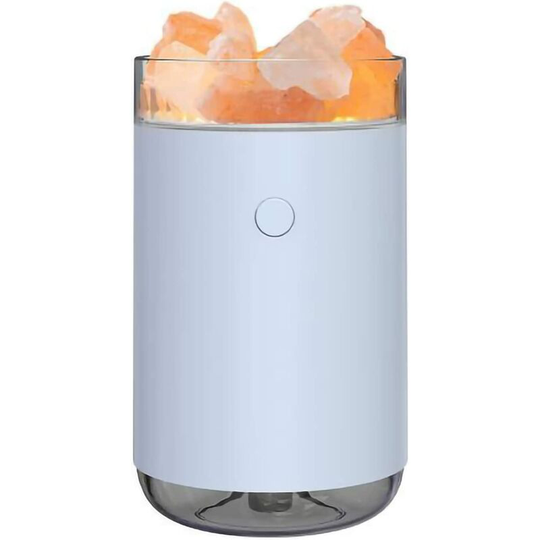 Aougo - 260ml Colorful Light Crystal Salt Stone Humidifier usb Quiet Portable Mist Humidifier Essential Oil Diffuser Cool Mist Air Humidifier for