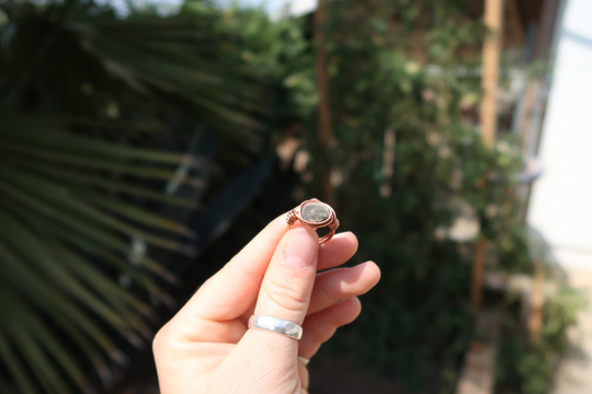 Copper Mgambo Seed Ring Size 4.5