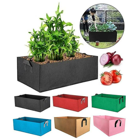 Plant Grow Bags Vegetable Flower Pot Planter Garden Raised Planting Bed Container Home Decor,red,50X30x20cm