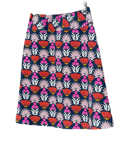 Organic Corduroy Skirt, Hipster A-Line Skirt, Simple A-Line, Native Flowers Custom Made in All Sizes, & Lengths
