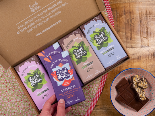 Vegan Organic Chocolate Letterbox Gift Bundle