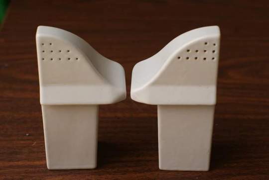 Atomic Art Deco Salt & Pepper Shakers - A Pair Free Shipping