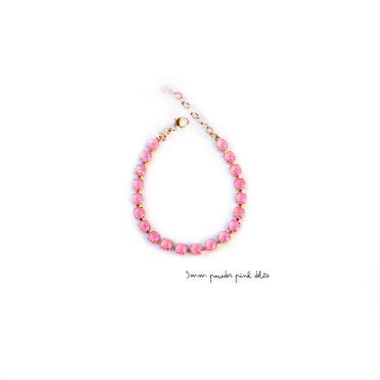 5mm Powder Pink Delite Bracelet
