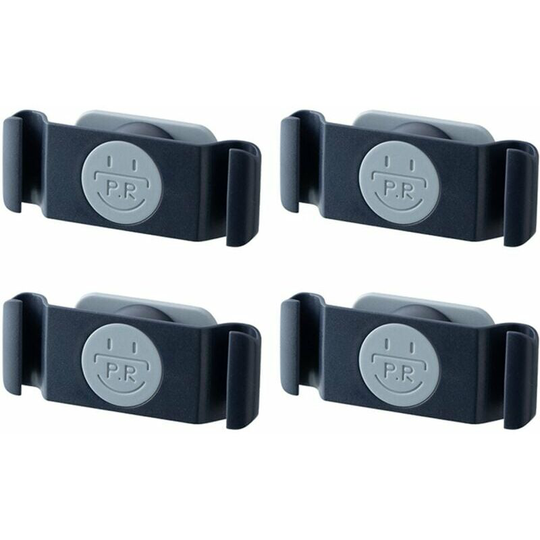 Monly - 4 Pcs Cable Organizer Clips, Rotating Desktop Cable Organizer Storage Adhesive Cord Holder Cord Clips for Toaster Blender Air Fryer (Blue)