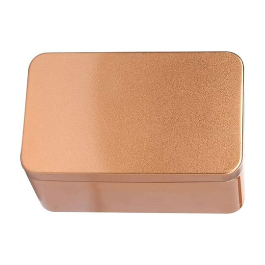 Echoo - Rectangular metal storage box - Tea box - Spice box - 13 x 8 x 6 cm - For sweets and coffe