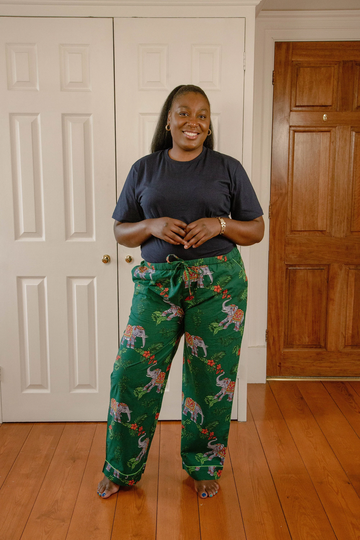 100% Organic Cotton Trousers, Green Bottoms Uk, Sustainable Pjs, Block Print, Womans Pyjamas, Cotton Trousers, Gifts For Her