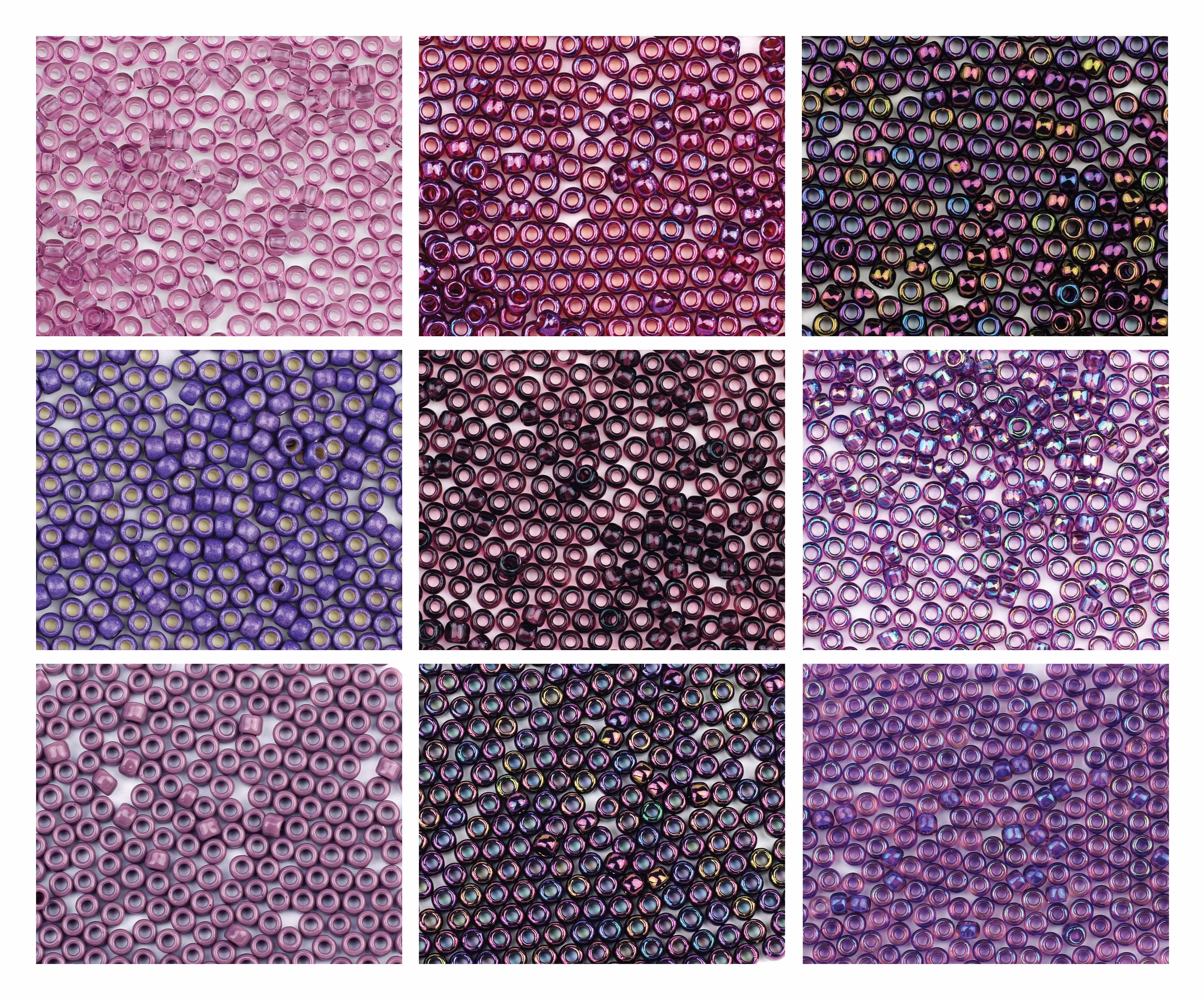 Size 8/0 Purple Seed Beads, Choice Of 9 Shades, 10G Tiny Beads For Beading, Jewellery Making, Embroidery & Weaving