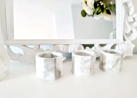 Marble Planters, Concrete Candle, White Home, Accessories, Decor, Accessories