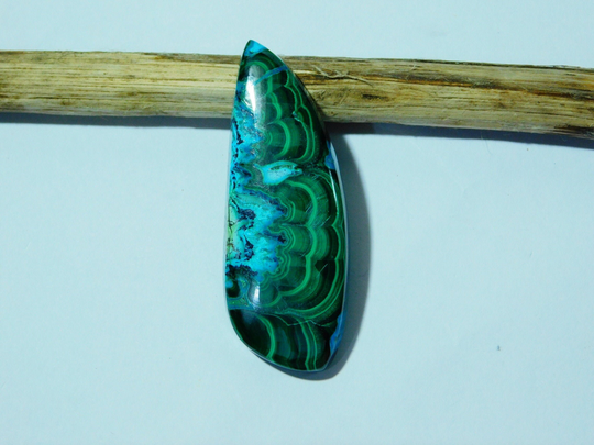 Chrysocolla Malachite Cabochon Gemstone 100 % Natural Loose Stone Wirewrapping Jewelry Making 88 Ct 55 X 21 Mm # 130