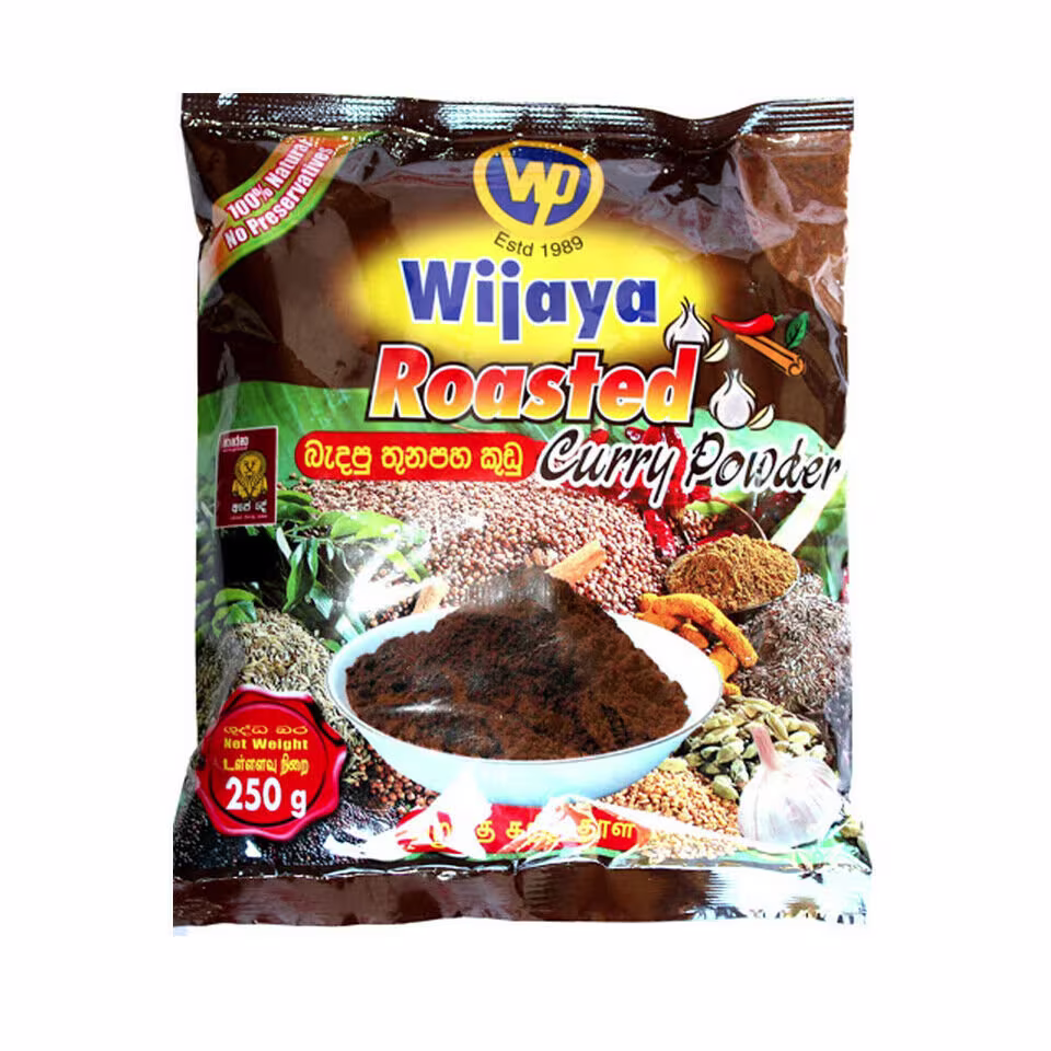 Sri Lankan Wijaya Roasted Best Curry Powder Premium Quality 100% Free Shipping