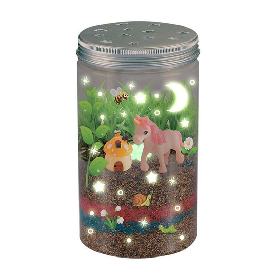 Planting Grass and Flowers in Growing Pots, eco Garden Planting, Unicorns - Muff