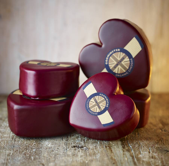 Boxed Heart Shaped Vintage Organic Cheddar