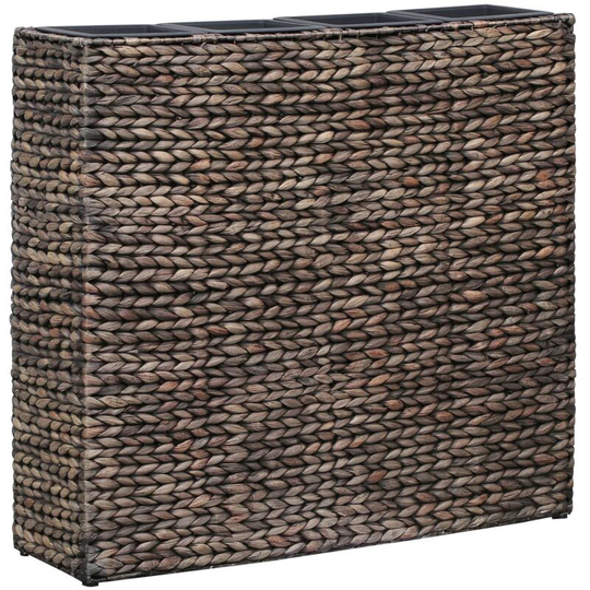 Topdeal - Garden Planter with 4 Pots Water Hyacinth Brown VDTD29705